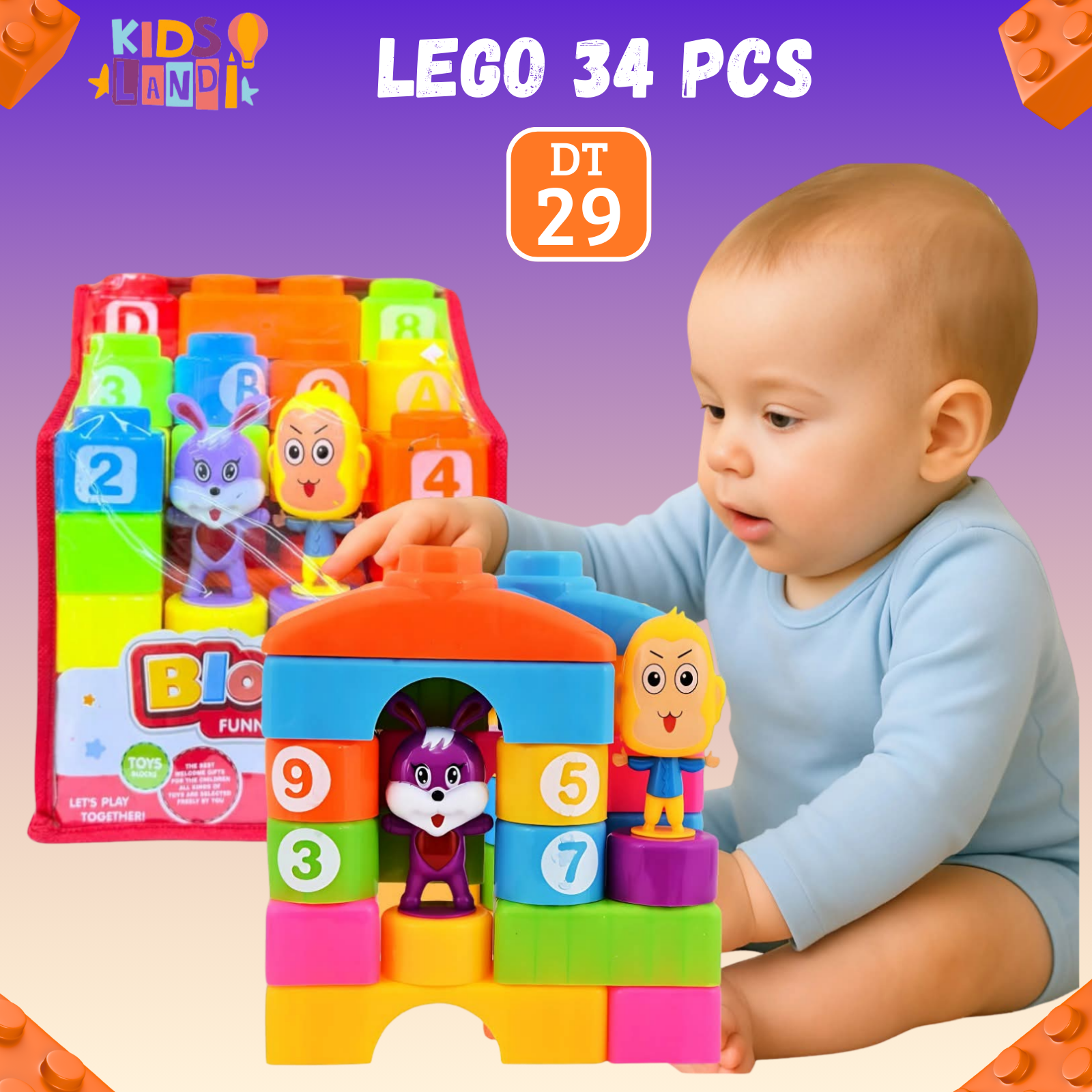 LEGO 34 PCS ou 45 PCS